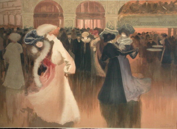 A Ball in Paris by Louis Abel-Truchet, hand-painted oil painting reproduction
