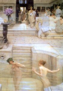 A Favourite Custom by Lawrence Alma-Tadema, hand-painted oil painting reproduction