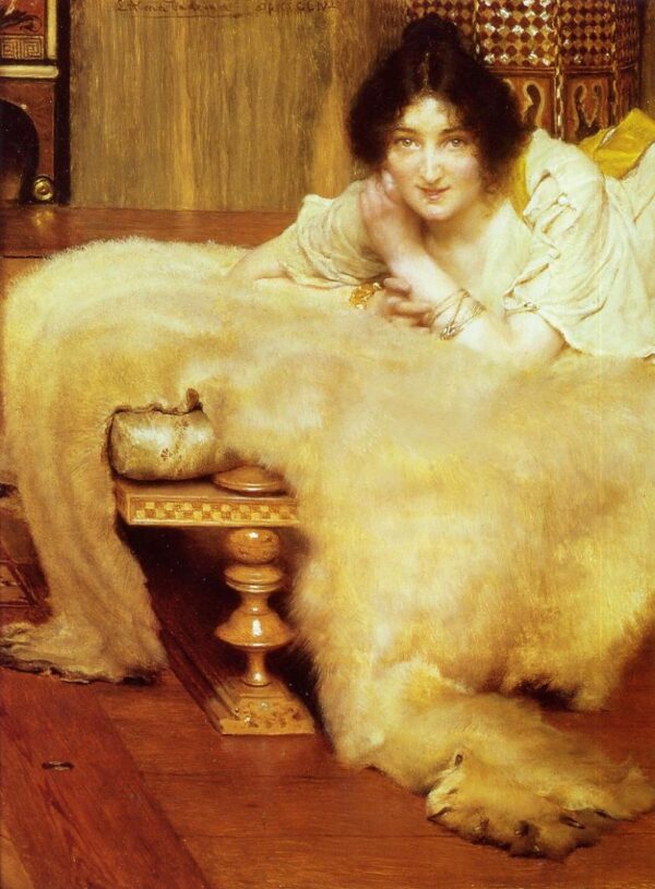 A Listener by Lawrence Alma-Tadema, hand-painted oil painting reproduction