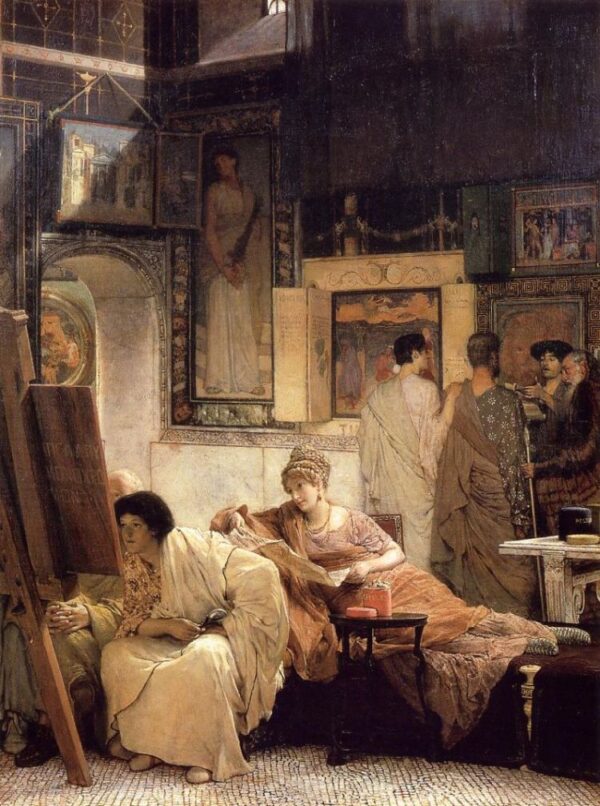 A Picture Gallery by Lawrence Alma-Tadema, hand-painted oil painting reproduction