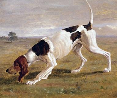 A Pointer in a Landscape by Jacques Laurent Agasse, hand-painted oil reproduction