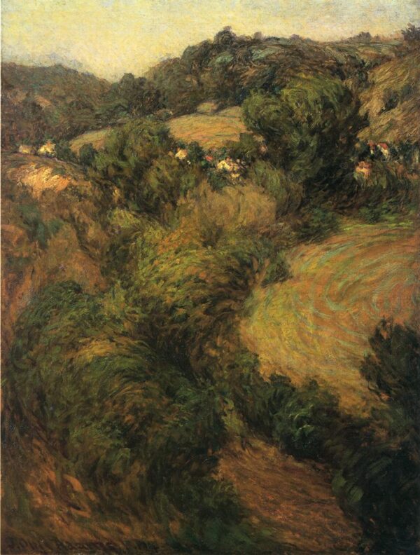 Across-the-Valley-1904 by John Ottis Adams, hand-painted oil painting reproduction