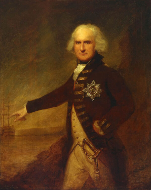 Admiral Alexander Hood by Lemuel Francis Abbott, hand-painted oil painting reproduction
