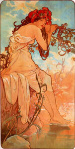 Summer by Alphonse Mucha