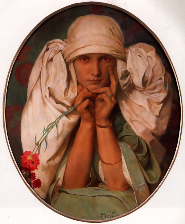 Jaroslava by Alphonse Mucha, hand-painted oil painting reproduction