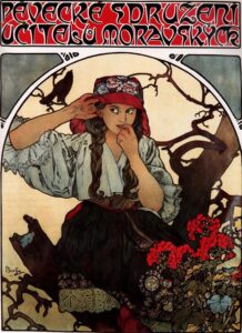 Moravian Teachers Choir by Alphonse Mucha, hand-painted oil painting reproduction