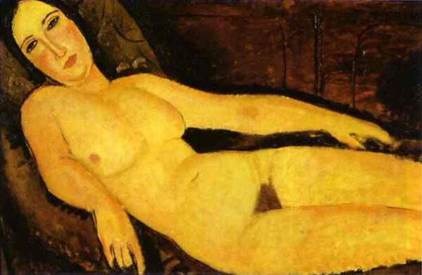 Nude on a Divan by Amedeo Modigliani, hand-painted oil painting reproduction