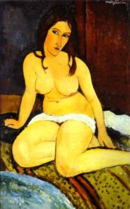 Sleeping Nude with Arms Open by Amedeo Modigliani, hand-painted oil painting reproduction