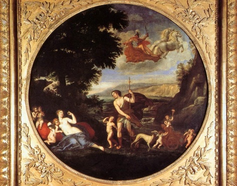 Autumn (Venus and Adonis) by Francesco Albani, hand-painted oil reproduction