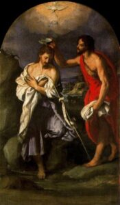 Baptism of Christ by Alessandro Allori, hand-painted oil painting reproduction