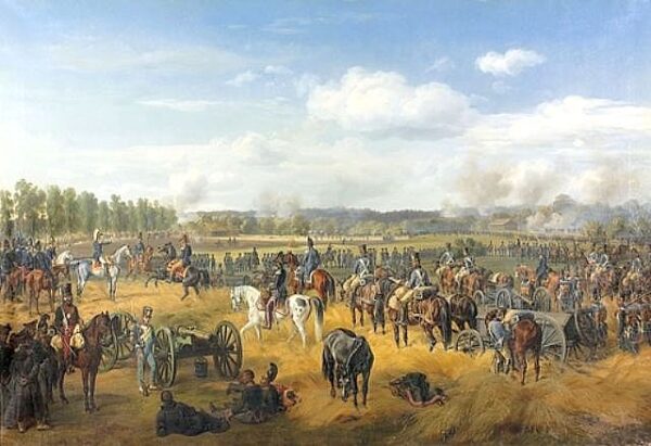 Battle of Ostrovno by Albrecht Adam, hand-painted oil reproduction