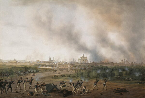 Battle of Smolensk by Albrecht Adam, hand-painted oil painting reproduction