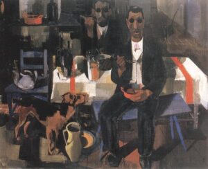 Blind Musicians 1932 by Vilmos Aba-Novák, hand-painted oil painting reproduction