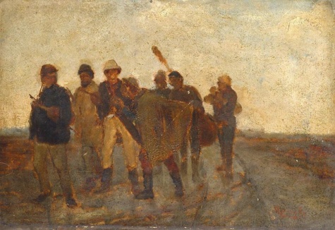 Bridal Musicians by Gyula Aggházy, hand-painted oil reproduction