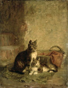 Cats 1883 by Julius Adam, hand-painted oil painting reproduction