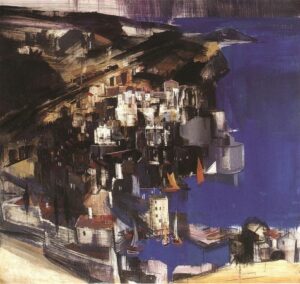 Cefalu 1930 by Vilmos Aba-Novák, hand-painted oil painting reproduction