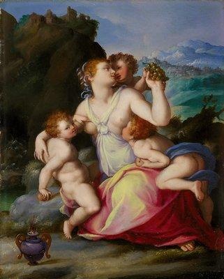 Charity by Alessandro Allori, hand-painted oil reproduction