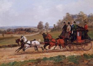 Coaching Scene by Henry Alken, hand-painted oil painting reproduction