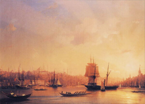 Dusk on the Golden Horn by Ivan Aivazovsky, hand-painted oil painting reproduction