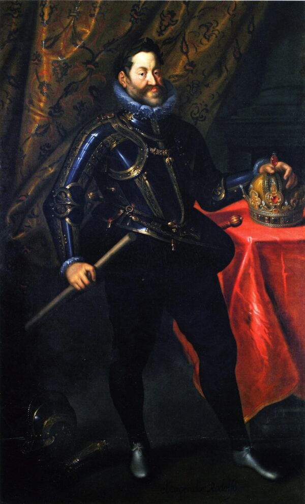 Emperor Rudolf II by Hans von Aachen, hand-painted oil painting reproduction
