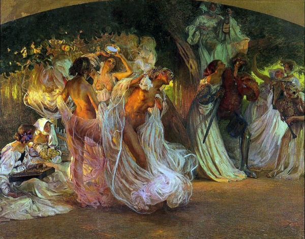 En el Bosque by Eduardo Chicharro Aguera, hand-painted oil painting reproduction