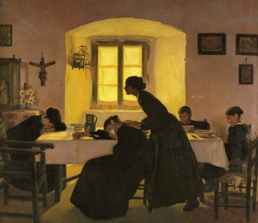 Familia Llorando by Eduardo Chicharro Aguera, hand-painted oil reproduction