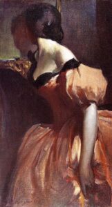 Fancy Dress by John White Alexander, hand-painted oil painting reproduction