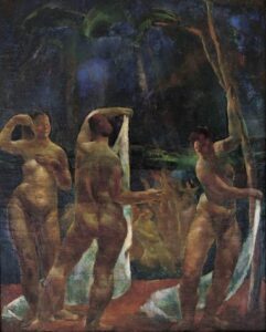 Female Bathers by Vilmos Aba-Novák, hand-painted oil painting reproduction