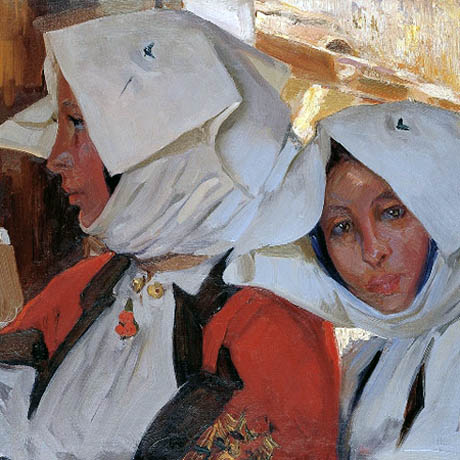 Figuras by Eduardo Chicharro Aguera, hand-painted oil reproduction