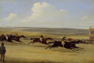 The 1850 Cambridgeshire Stakes The Finish by Henry Alken, hand-painted oil painting reproduction