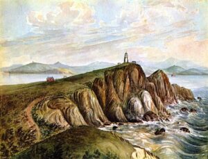 From Point Beoneta Entrance San Francisco Bay by James Madison Alden, hand-painted oil painting reproduction