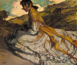 Gitana by Eduardo Chicharro Aguera, hand-painted oil painting reproduction