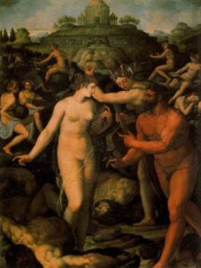 Hercules with the Muses by Alessandro Allori, hand-painted oil painting reproduction