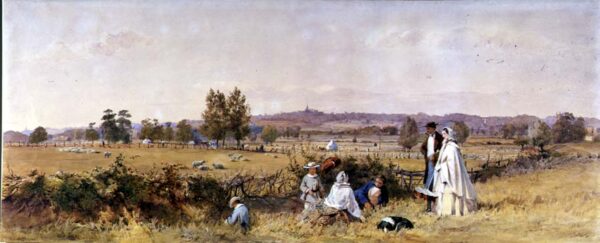 Highgate from Upper Holloway by John Absolon, hand-painted oil painting reproduction