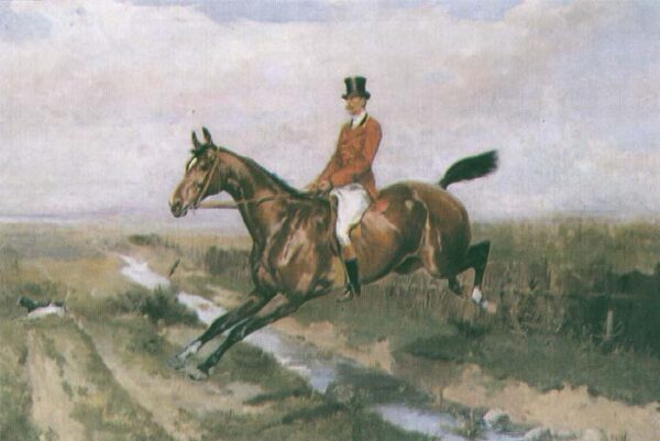 Horseman in a Red Coat by Tadeusz Ajdukiewicz, hand-painted oil painting reproduction
