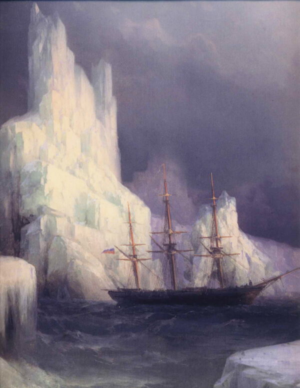 Icebergs in the Atlantic by Ivan Aivazovsky, hand-painted oil painting reproduction
