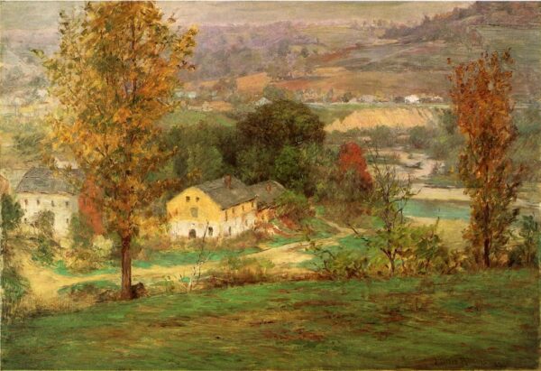 In-the-Whitewater-Valley-1900 by John Ottis Adams, hand-painted oil painting reproduction