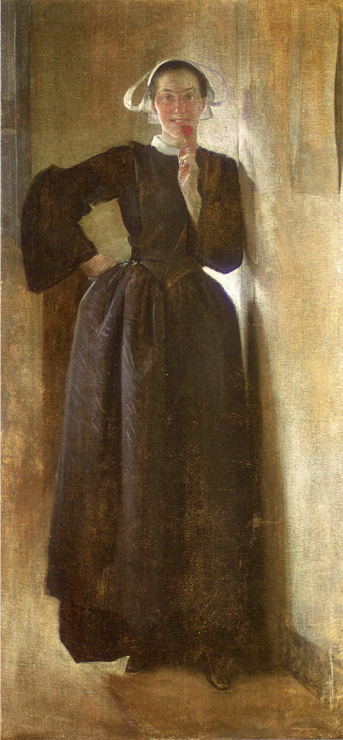 Josephine – the Breton Maid by John White Alexander, hand-painted oil reproduction