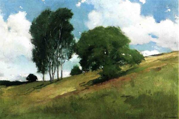 Landscape Painted at Cornish, New Hampshire by John White Alexander, hand-painted oil painting reproduction