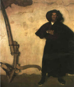 Man by Eduardo Chicharro Aguera, hand-painted oil painting reproduction