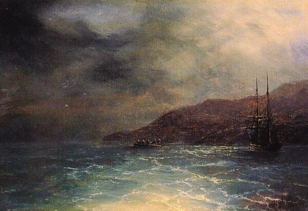 Nocturnal Voyage by Ivan Aivazovsky, hand-painted oil painting reproduction