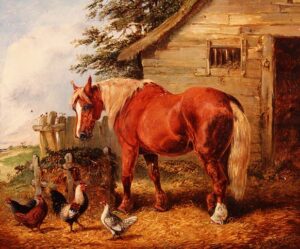 Outside the stable by Henry Alken, hand-painted oil painting reproduction