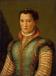 Portrait of Eleonora (Dinora) da Toledo by Alessandro Allori, hand-painted oil painting reproduction