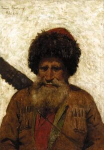 Portrait of a Caucasian by Tadeusz Ajdukiewicz, hand-painted oil painting reproduction