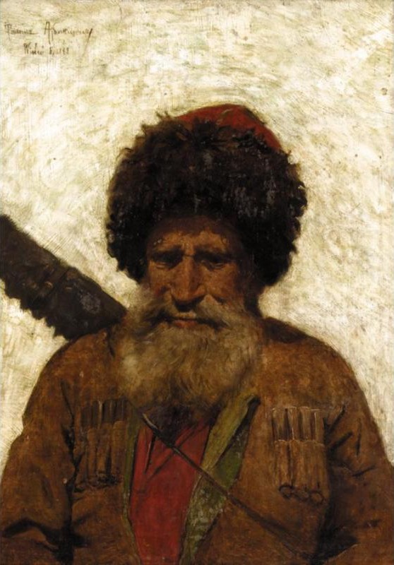 Portrait of a Caucasian by Tadeusz Ajdukiewicz, hand-painted oil reproduction