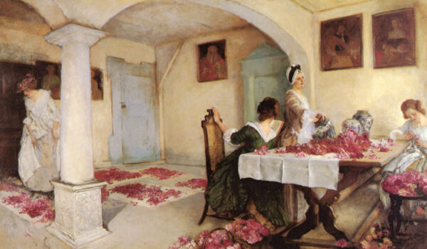 Potpourri 1899 by Edwin Austin Abbey, hand-painted oil painting reproduction