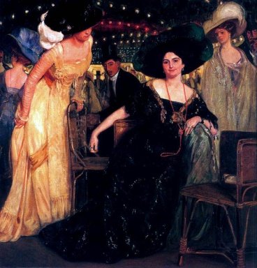 Retrato en grupo by Eduardo Chicharro Aguera, hand-painted oil reproduction
