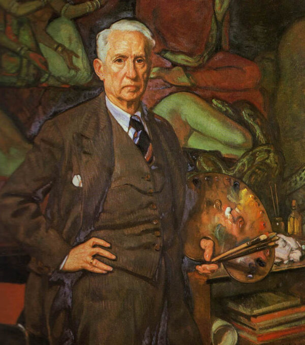 Self Portrait by Eduardo Chicharro Aguera, hand-painted oil painting reproduction