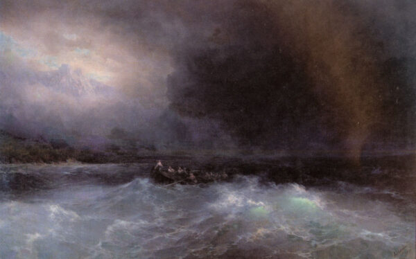 Ship at Sea by Ivan Aivazovsky, hand-painted oil painting reproduction