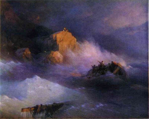 Shipwreck by Ivan Aivazovsky, hand-painted oil painting reproduction